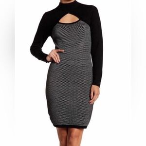 Yuka B+W sweater dress